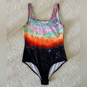 Into the AM Rave Galaxy Bodysuit